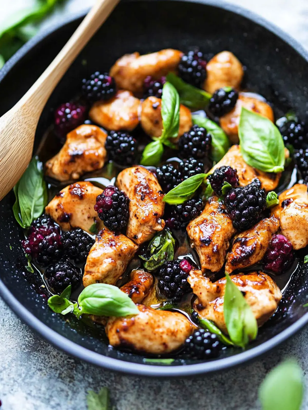 Thai Blackberry Basil Chicken