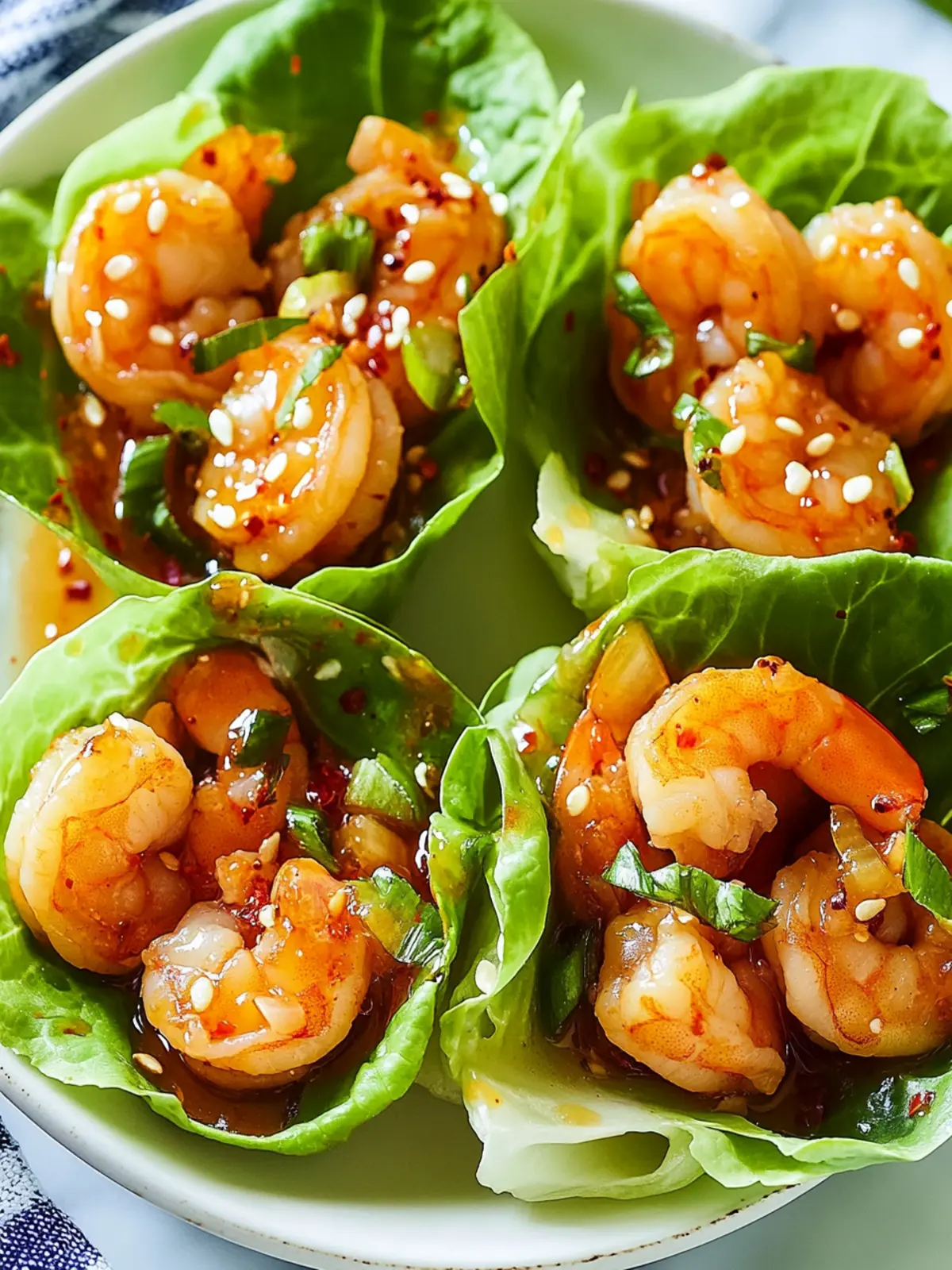 Savor Hot Honey Shrimp Lettuce Wraps for Quick Flavor Bliss 3 Hot Honey Shrimp Lettuce Wraps