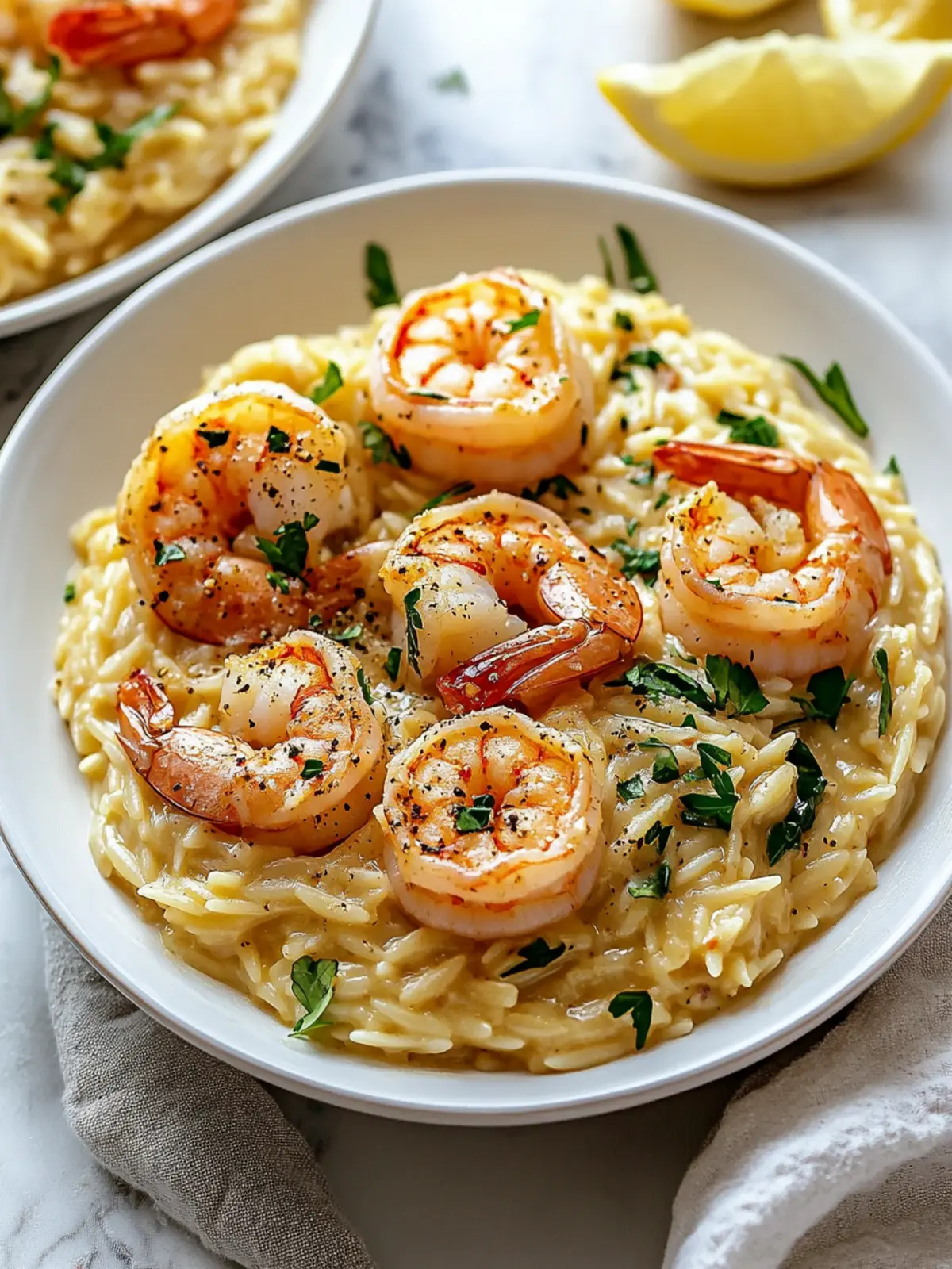 Creamy Garlic Shrimp Orzo Risotto-Style for Effortless Elegance 4 Creamy Garlic Shrimp Orzo “Risotto-Style