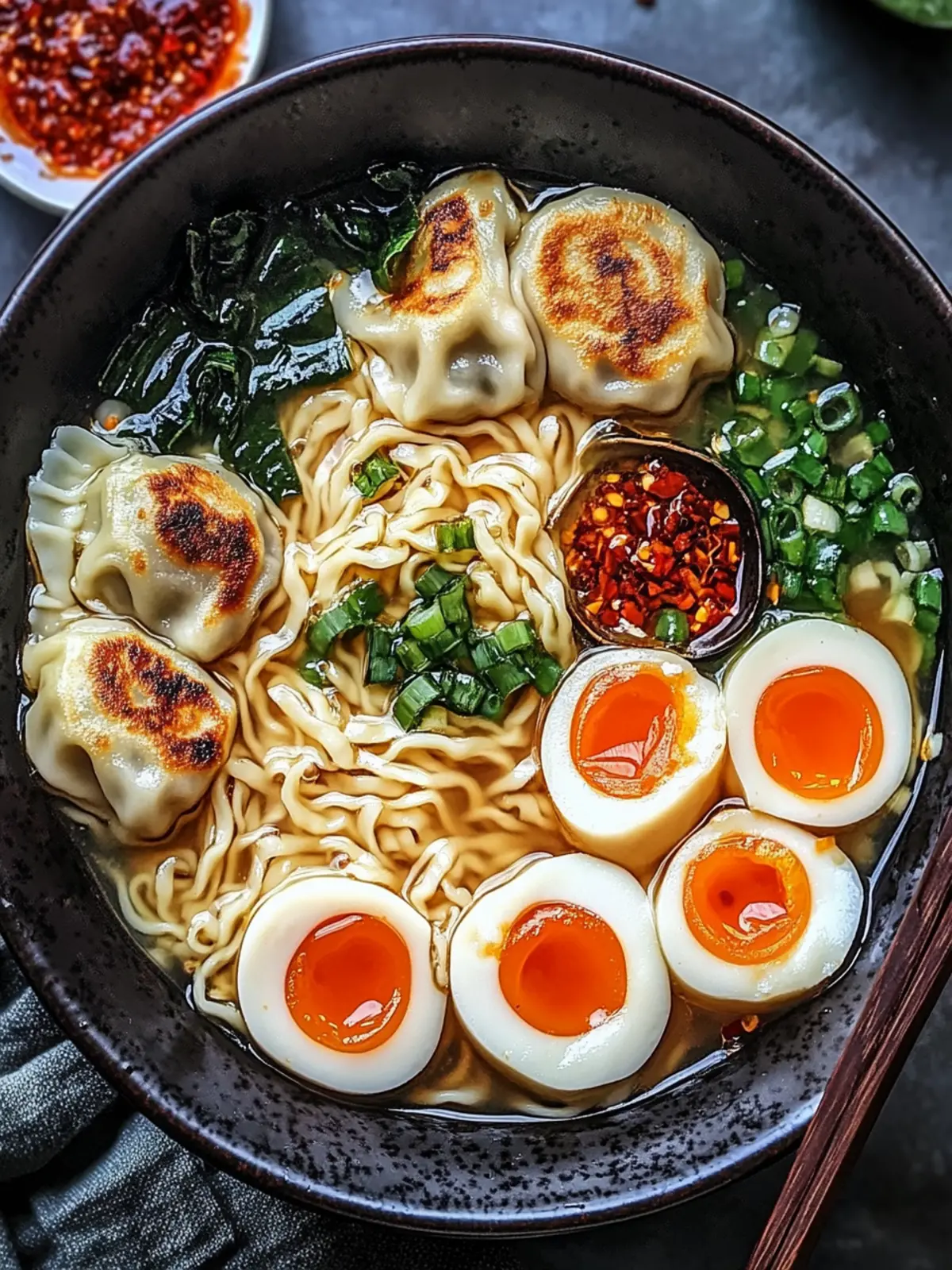 Savory Dumpling Ramen Bowl: Quick Comfort Meal Delight 2 Dumpling Ramen Bowl