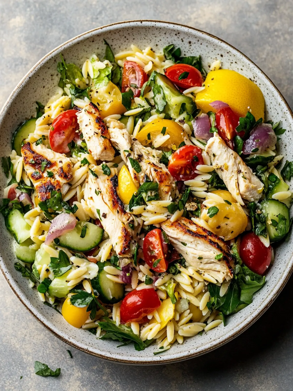 Zesty Lemon Orzo Salad with Chicken in Just 30 Minutes 4 Lemon Orzo Salad with Chicken