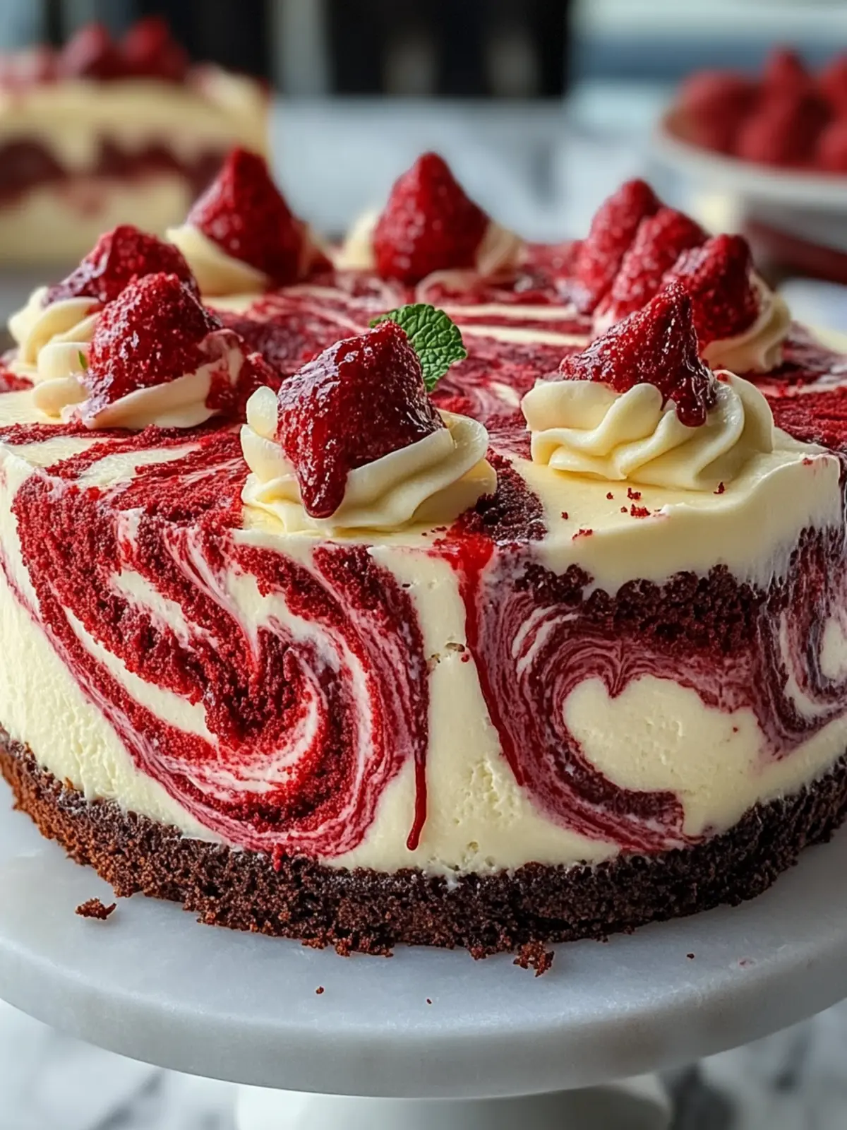 Red Velvet Cheesecake Swirl Cake: Your Next Showstopper Dessert 5 Red Velvet Cheesecake Swirl Cake