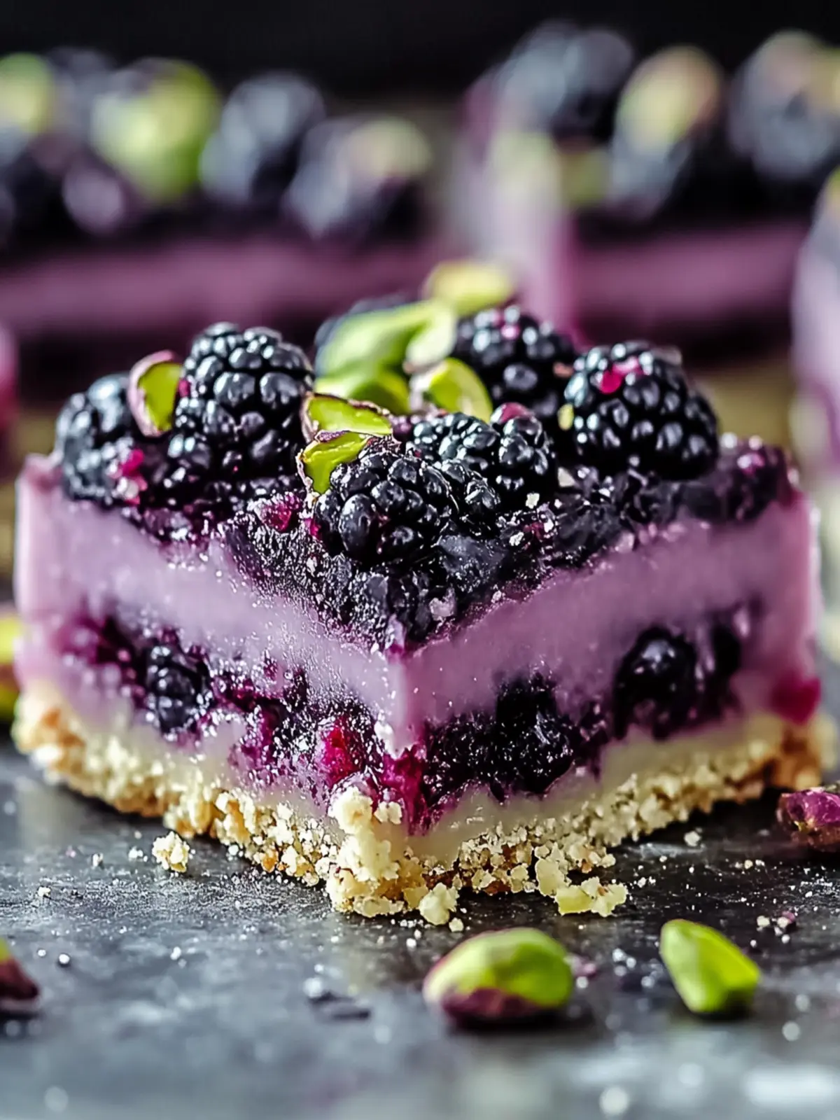 Blackberry Pistachio Dream Bars: A Sweet Slice of Heaven 3 Blackberry Pistachio Dream Bars