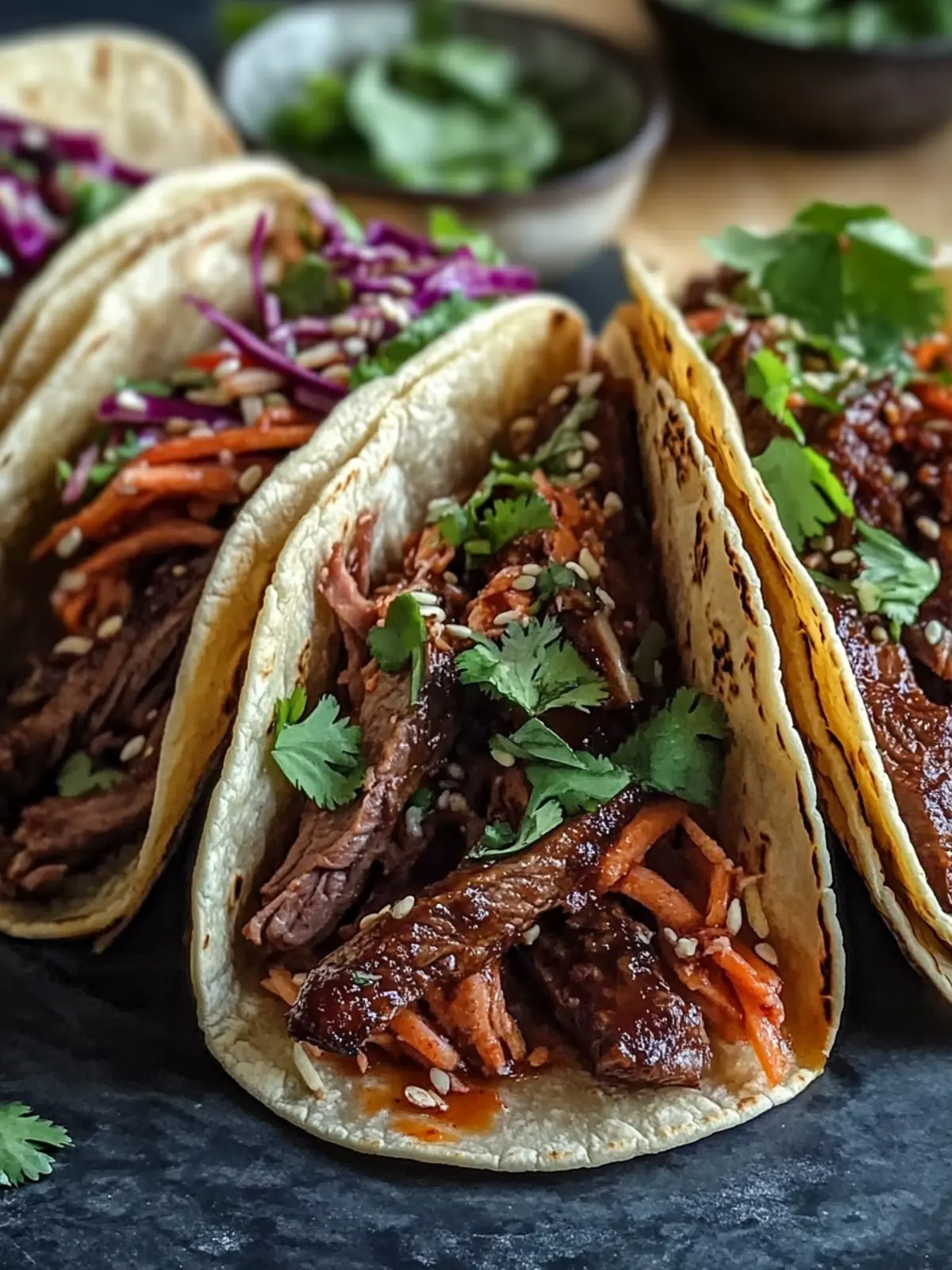 Easy Korean BBQ Beef Short Rib Tacos with Flavorful Kimchi Slaw 3 Korean BBQ Beef Short Rib Tacos Recipe Easy Flavorful Kimchi Slaw
