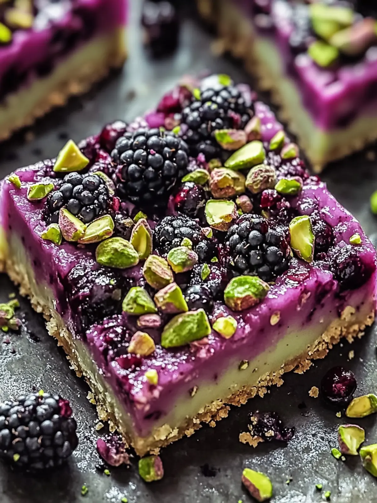 Blackberry Pistachio Dream Bars: A Sweet Slice of Heaven 5 Blackberry Pistachio Dream Bars