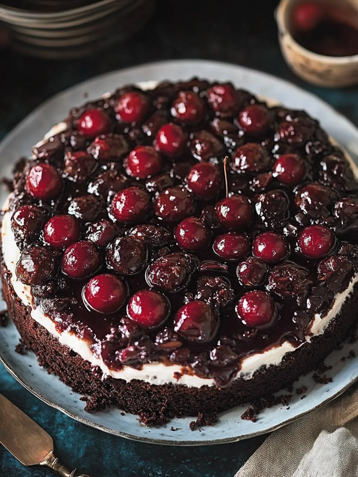 Indulge in Decadence: Black Forest Upside-Down Cake Recipe 2 Black Forest Upside-Down Cake