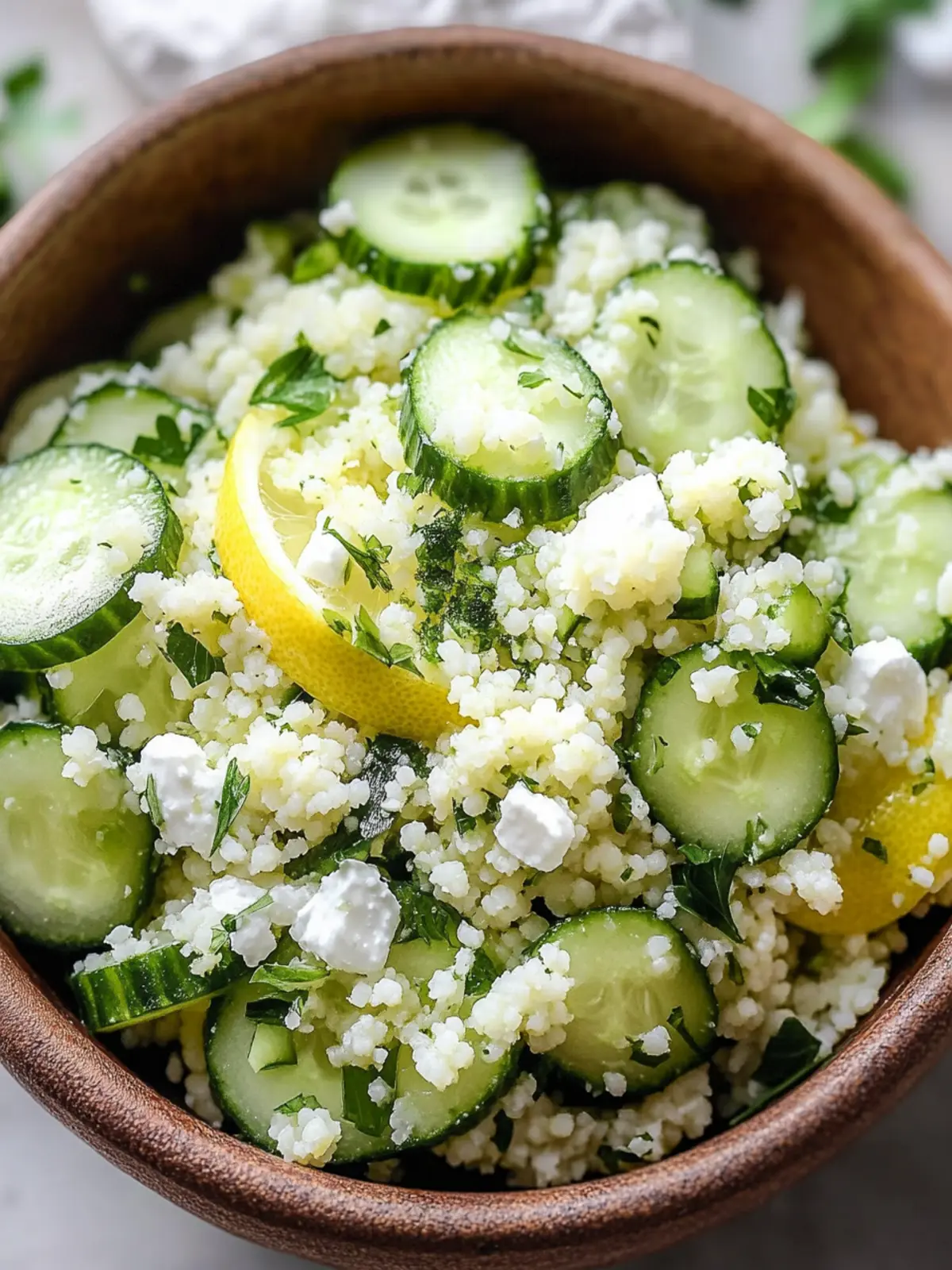 Fresh and Zesty Cucumber Lemon Couscous Salad for Summer Fun 4 Cucumber Lemon Couscous Salad