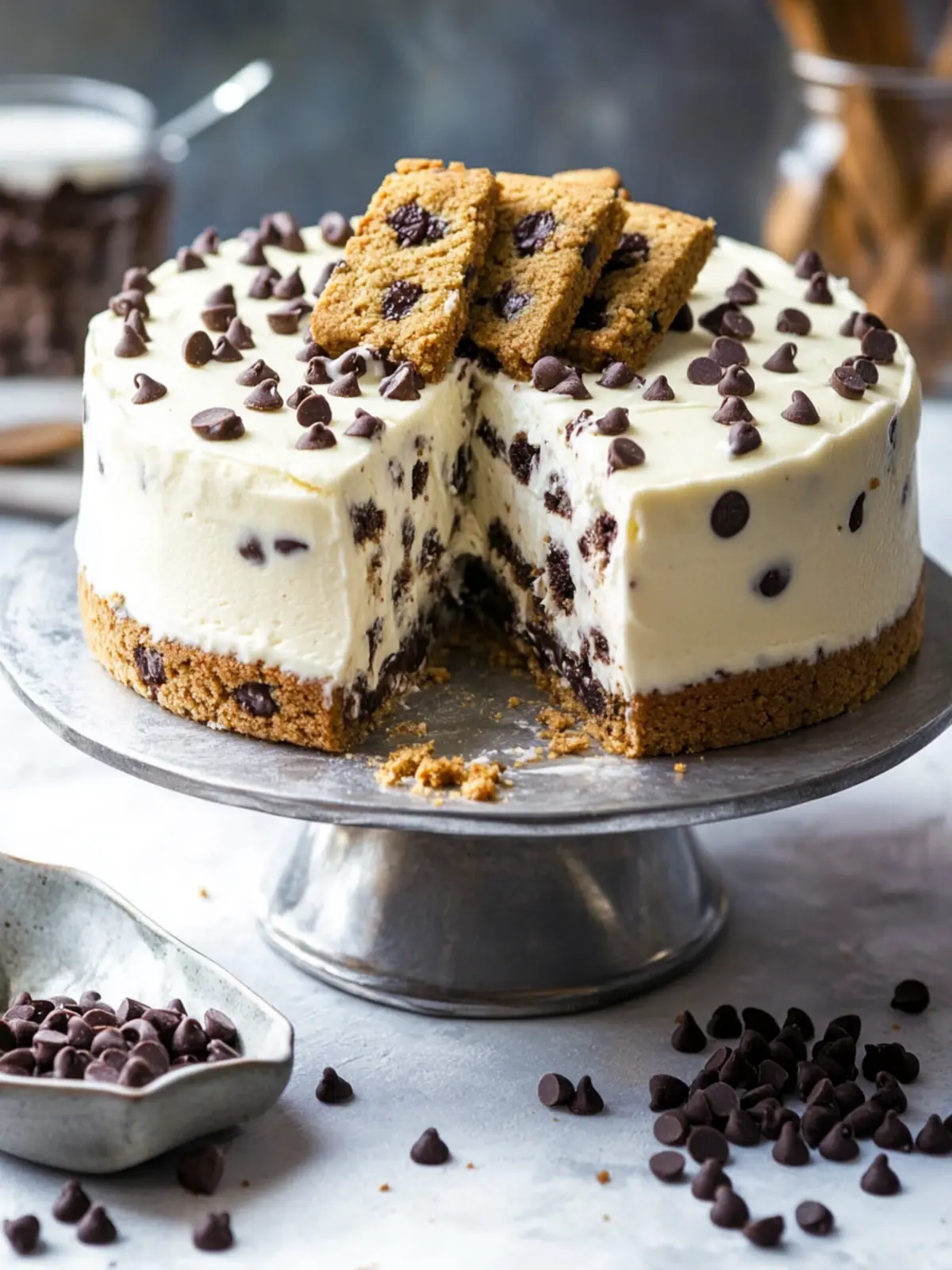 Homemade Chocolate Chip Cookie Ice Cream Cake Delight 4 Chocolate Chip Cookie Ice Cream Cake