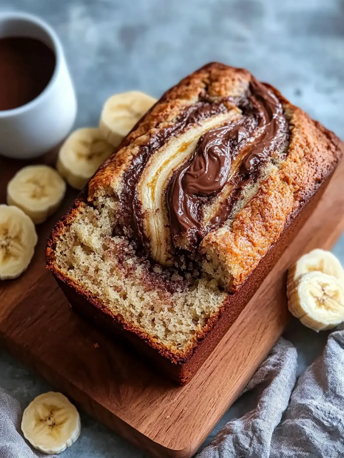 Heavenly Nutella Swirl Banana Bread: Your New Favorite Treat 2 Nutella Swirl Banana Bread