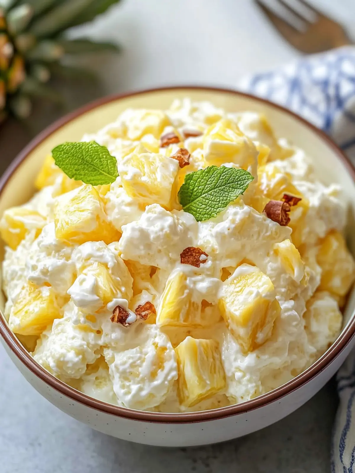 Pineapple Fluff Salad: A Creamy Tropical Treat for Easy Summer Fun 5 Pineapple Fluff Salad