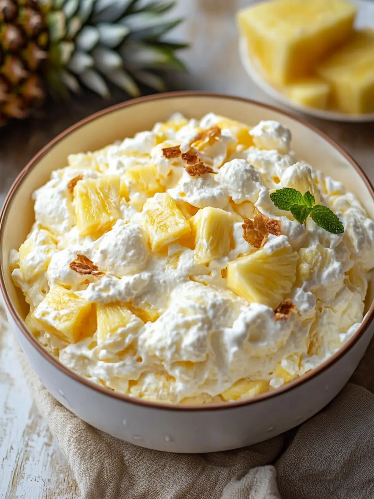 Pineapple Fluff Salad: A Creamy Tropical Treat for Easy Summer Fun 4 Pineapple Fluff Salad