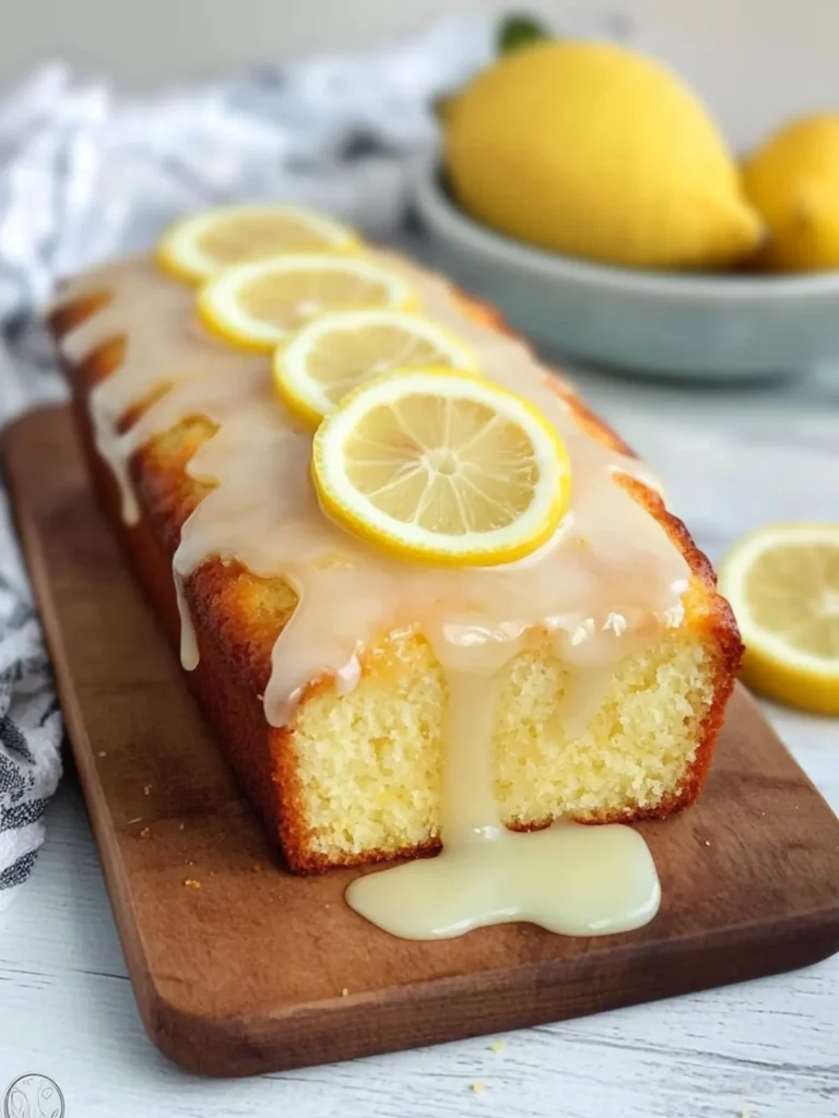 Keto Lemon Loaf Recipe with Sweet Glaze