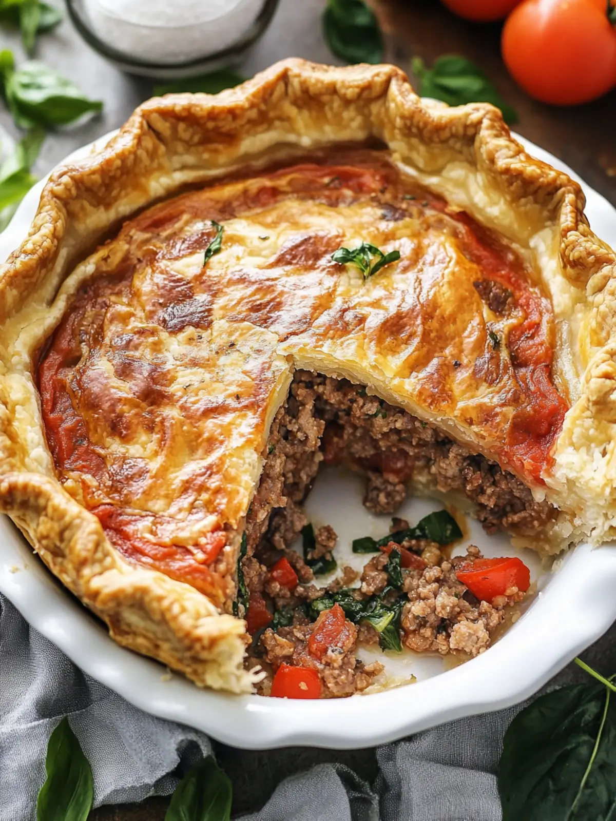 Savory Three Meat Italian Pie: A Flavorful Family Feast 3 Three Meat Italian Pie