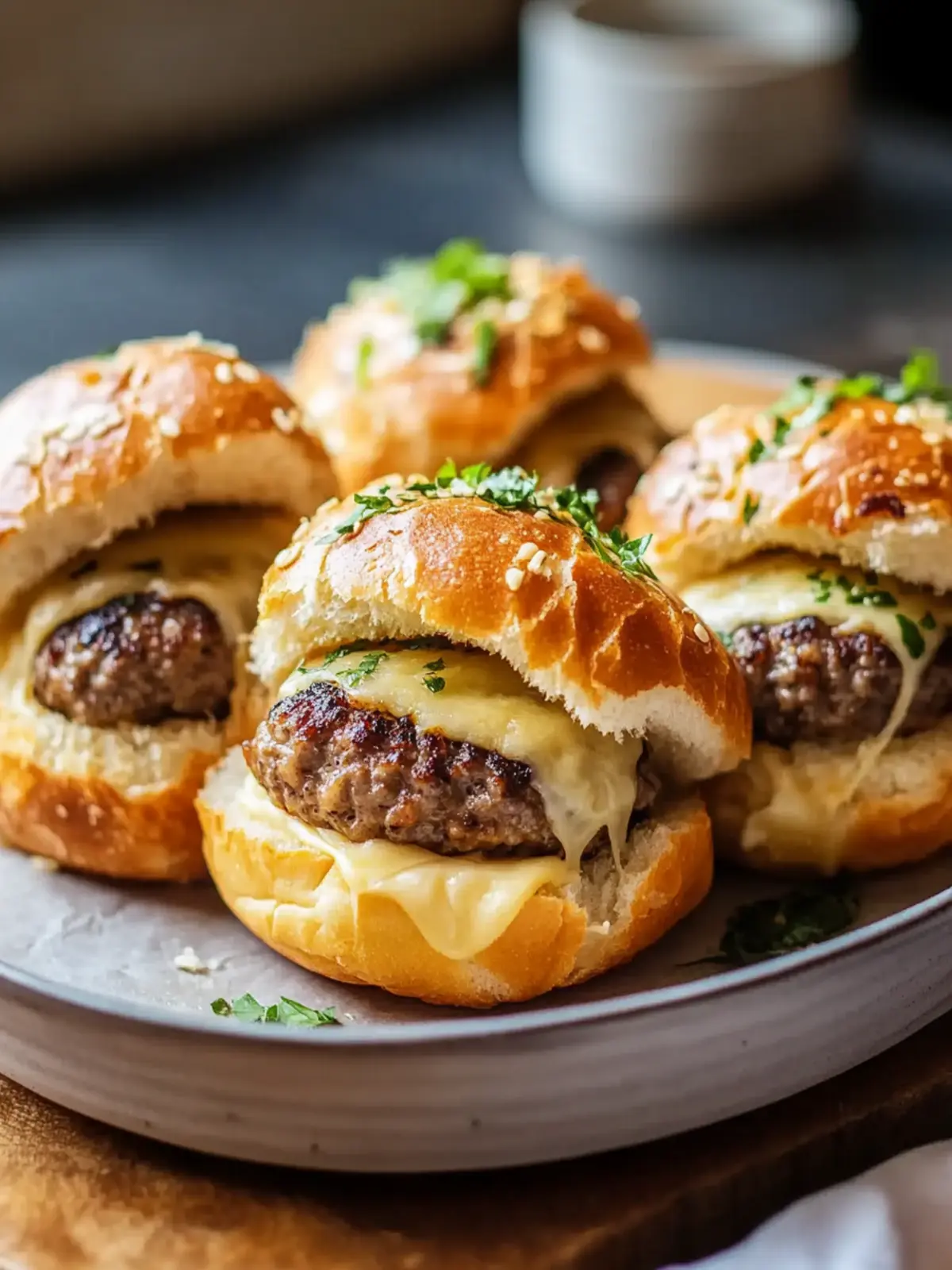 Garlic Parmesan Cheeseburger Bombs for Quick Comfort Food 4 Garlic Parmesan Cheeseburger Bombs