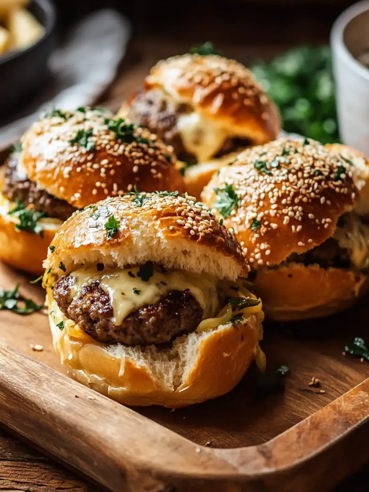 Garlic Parmesan Cheeseburger Bombs for Quick Comfort Food 2 Garlic Parmesan Cheeseburger Bombs