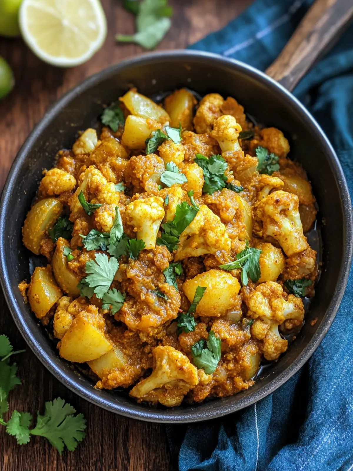 Lighter Aloo Gobi Recipe: Healthy Twist on a Classic Delight 4 Aloo Gobi (Indian Spiced Potatoes and Cauliflower)