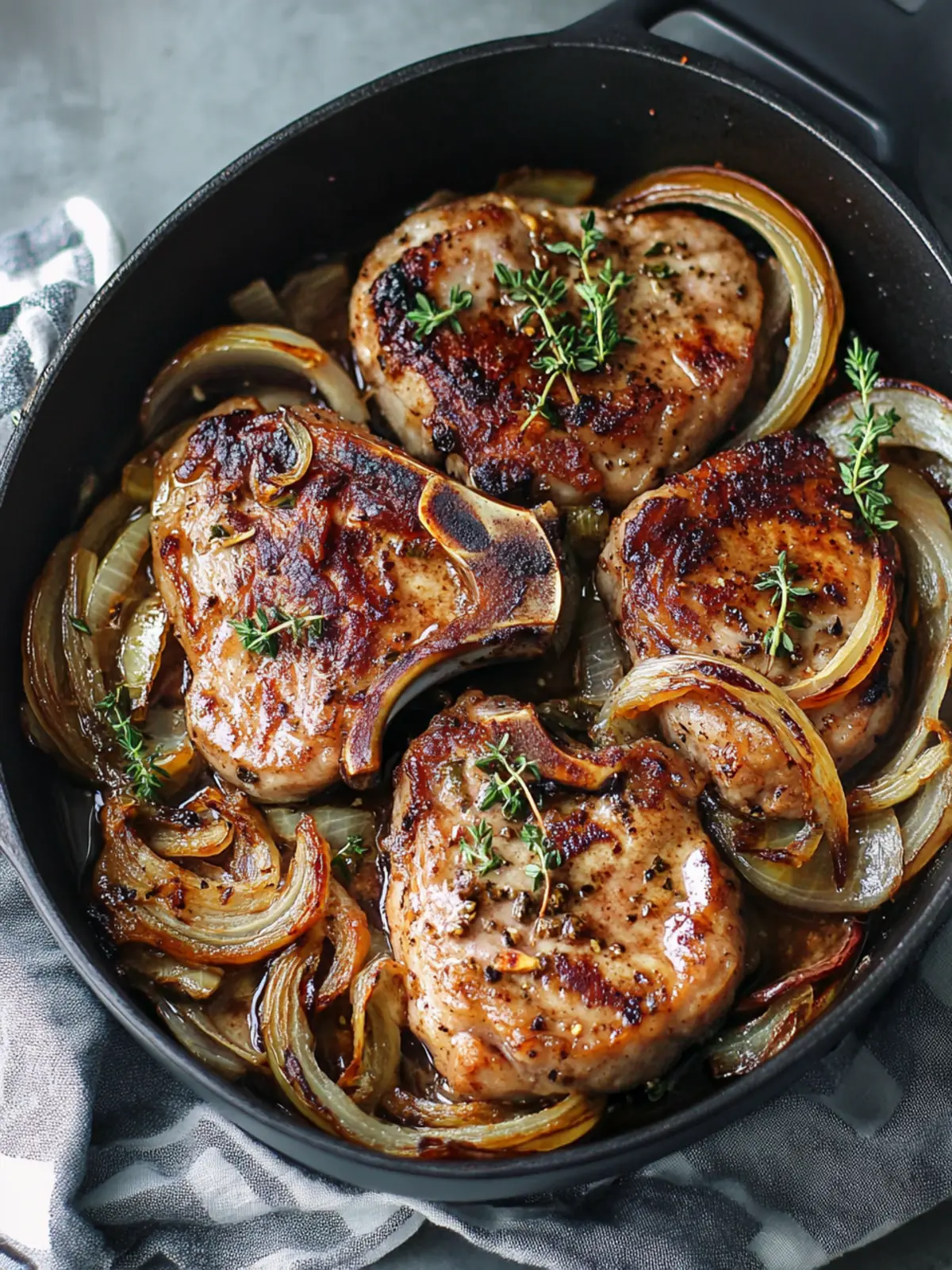 Savory Pork Chops with Onions for a Comforting Weeknight Dinner 3 Pork Chops with Onions