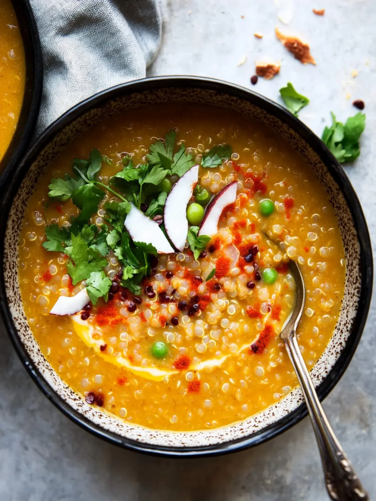 Creamy Coconut Red Lentil Soup with Quinoa for Cozy Nights 3 Coconut Red Lentil Soup with Quinoa