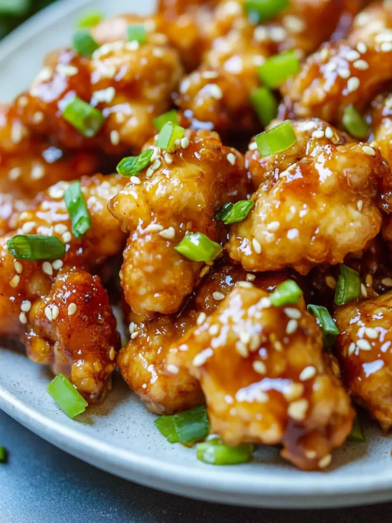 Crispy Chinese Honey Garlic Chicken