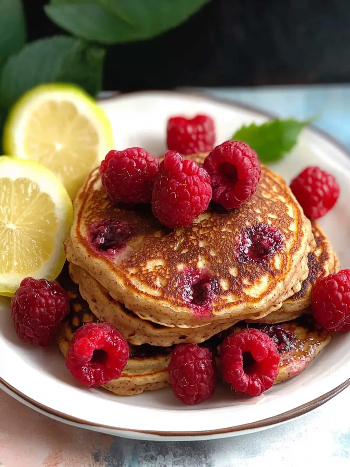 Healthy Whole Wheat Raspberry Pancakes That Delight Every Bite 4 Raspberry Pancakes (Whole Wheat)