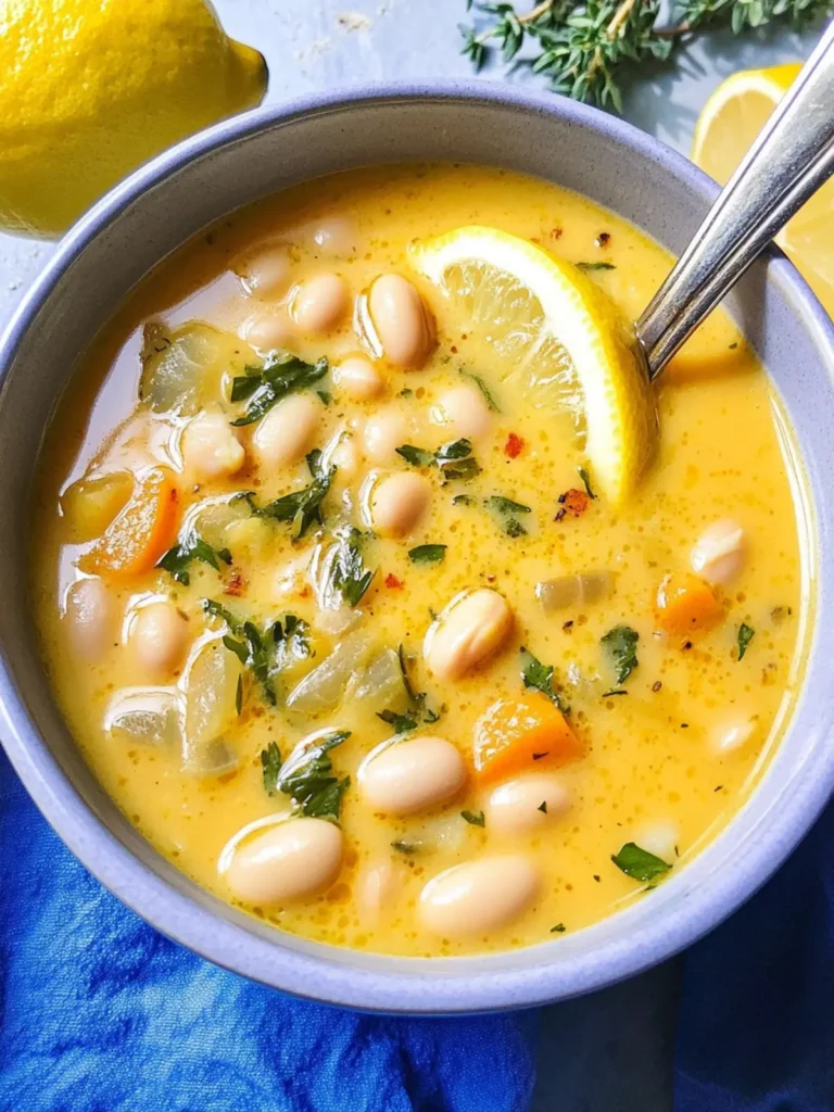 Lemon White Bean Soup