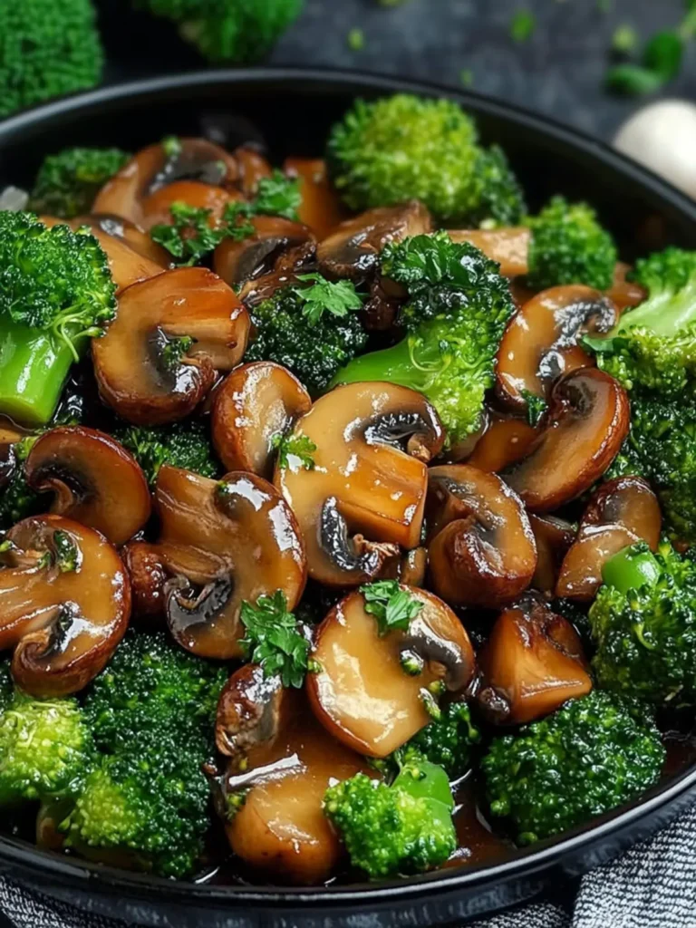 Broccoli and Mushroom Stir Fry