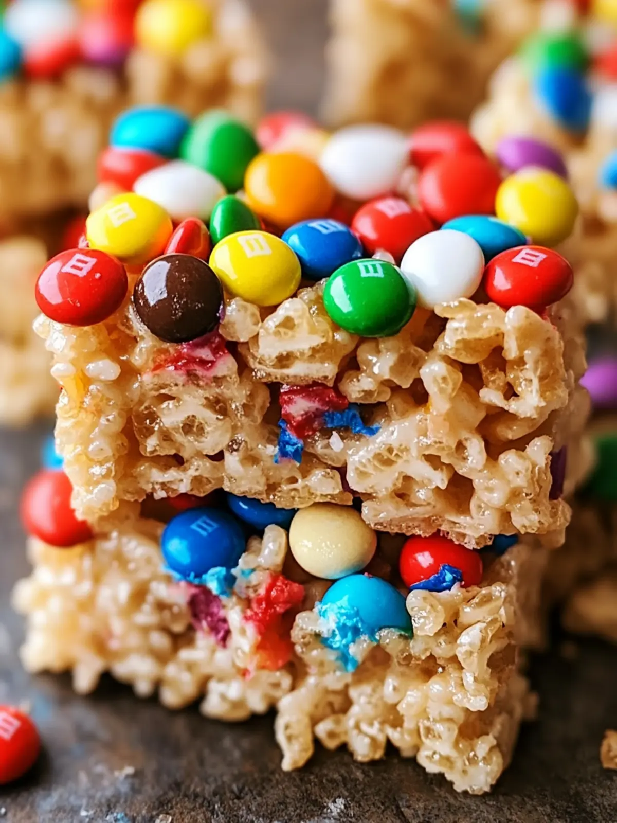 Loaded M&M Rice Krispie Treats for Ultimate Sweet Cravings 2 Loaded M&M Rice Krispie Treats