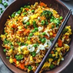 Ultimate Vegetable Fried Rice with Cottage Cheese and Eggs 7 Vegetable Fried Rice (With Cottage Cheese and Eggs)
