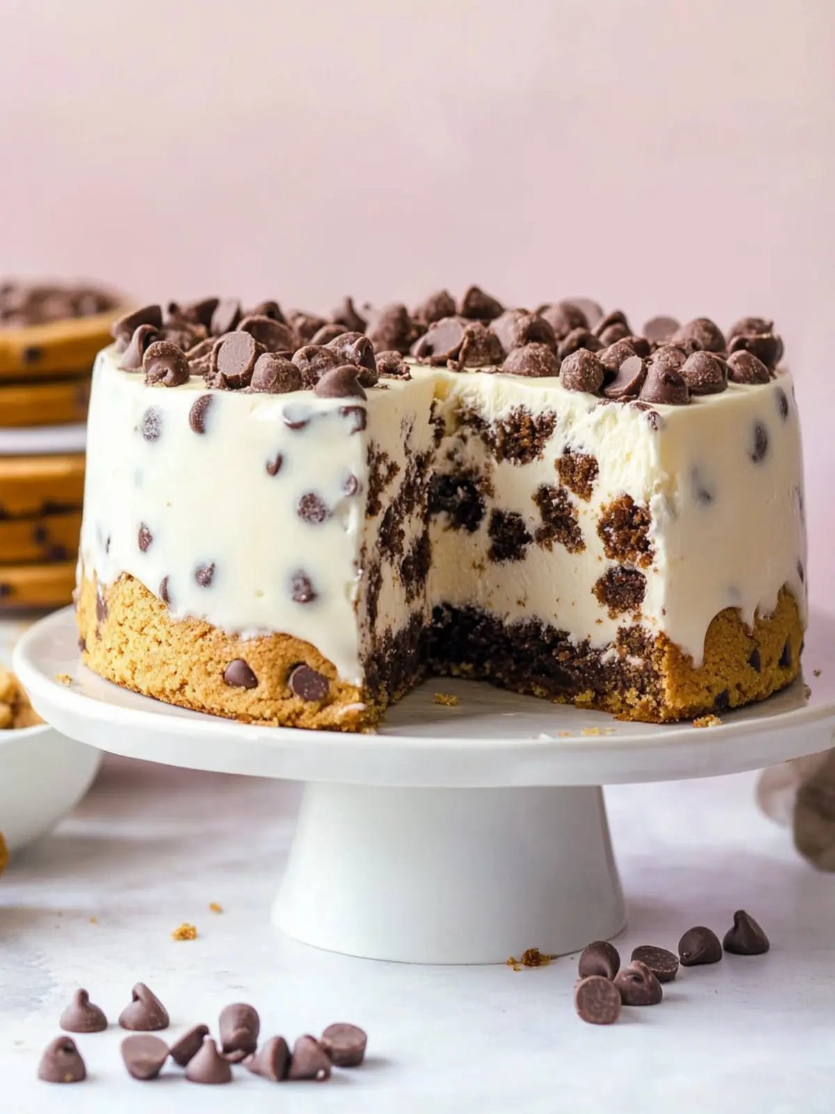 Homemade Chocolate Chip Cookie Ice Cream Cake Delight 5 Chocolate Chip Cookie Ice Cream Cake