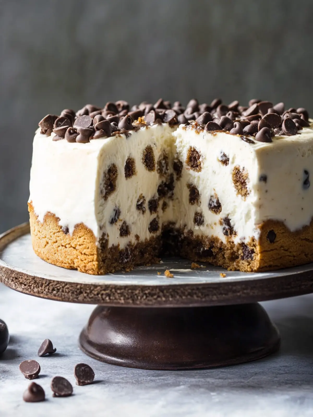 Homemade Chocolate Chip Cookie Ice Cream Cake Delight 3 Chocolate Chip Cookie Ice Cream Cake