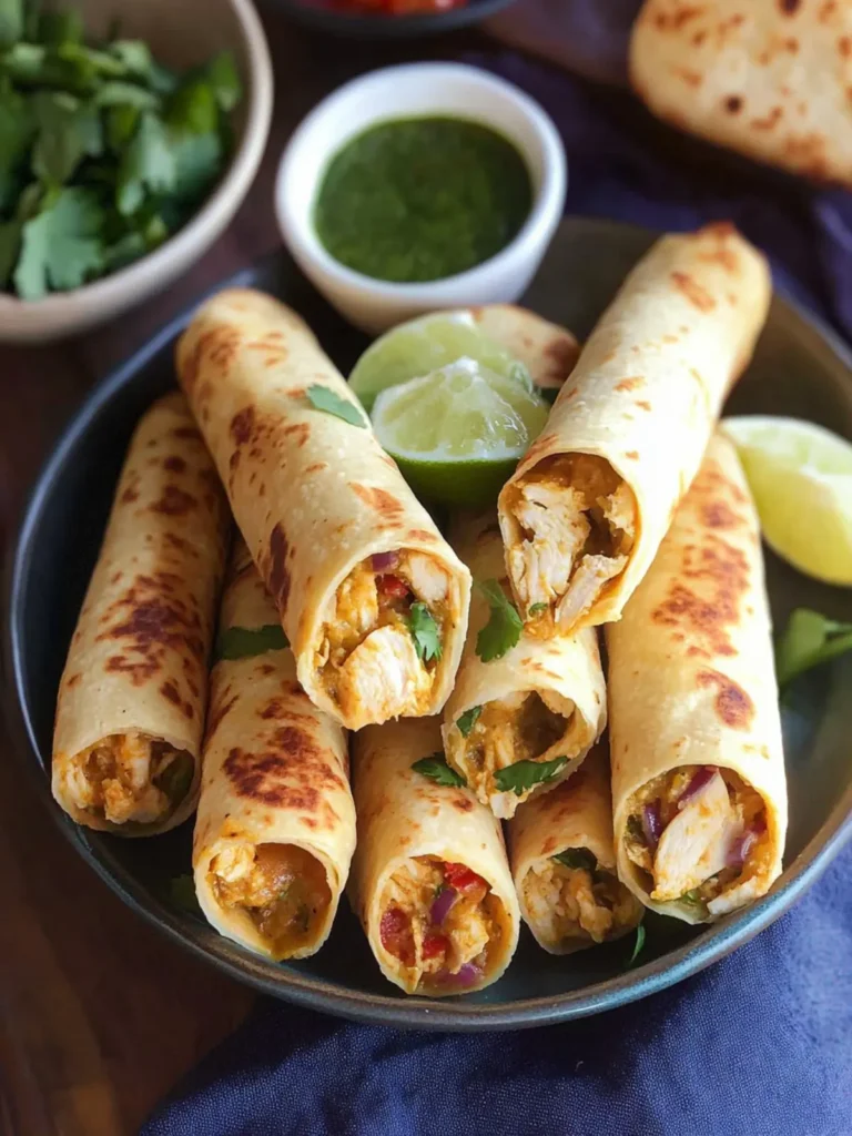 Baked Chicken Taquitos