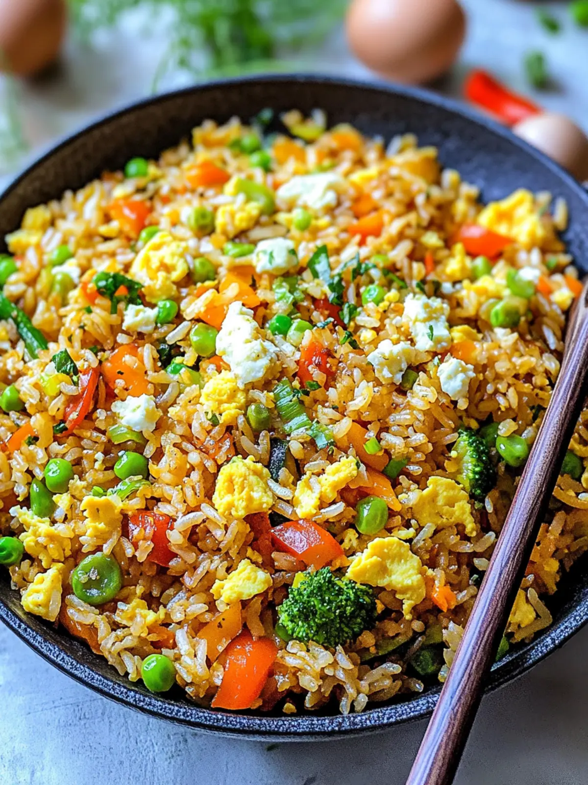 Ultimate Vegetable Fried Rice with Cottage Cheese and Eggs 4 Vegetable Fried Rice (With Cottage Cheese and Eggs)