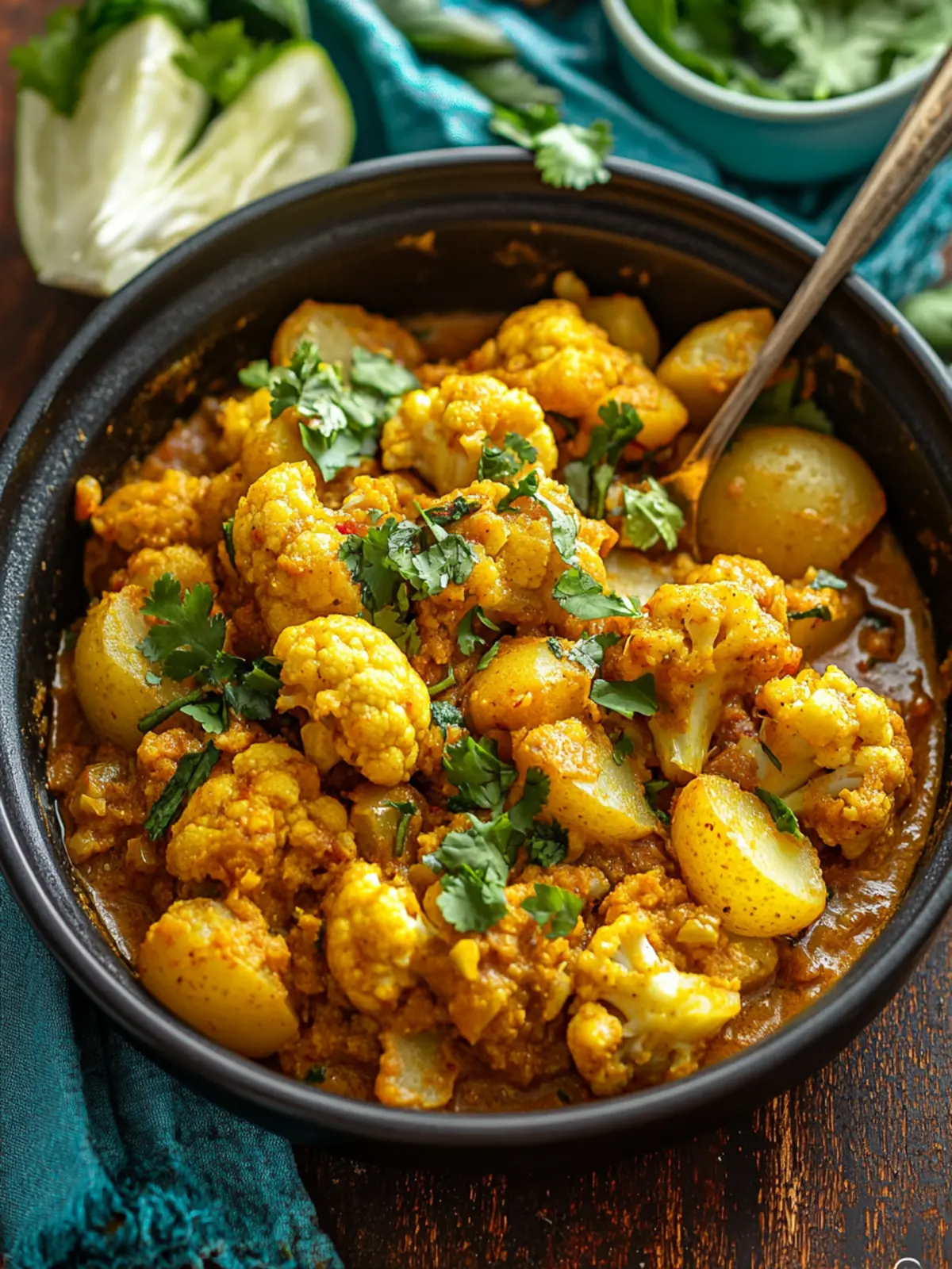 Lighter Aloo Gobi Recipe: Healthy Twist on a Classic Delight 3 Aloo Gobi (Indian Spiced Potatoes and Cauliflower)