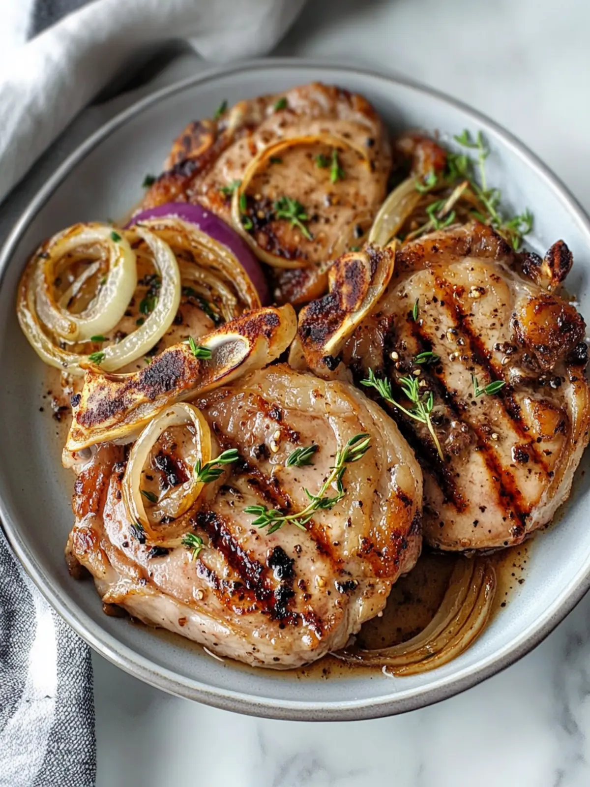 Savory Pork Chops with Onions for a Comforting Weeknight Dinner 4 Pork Chops with Onions
