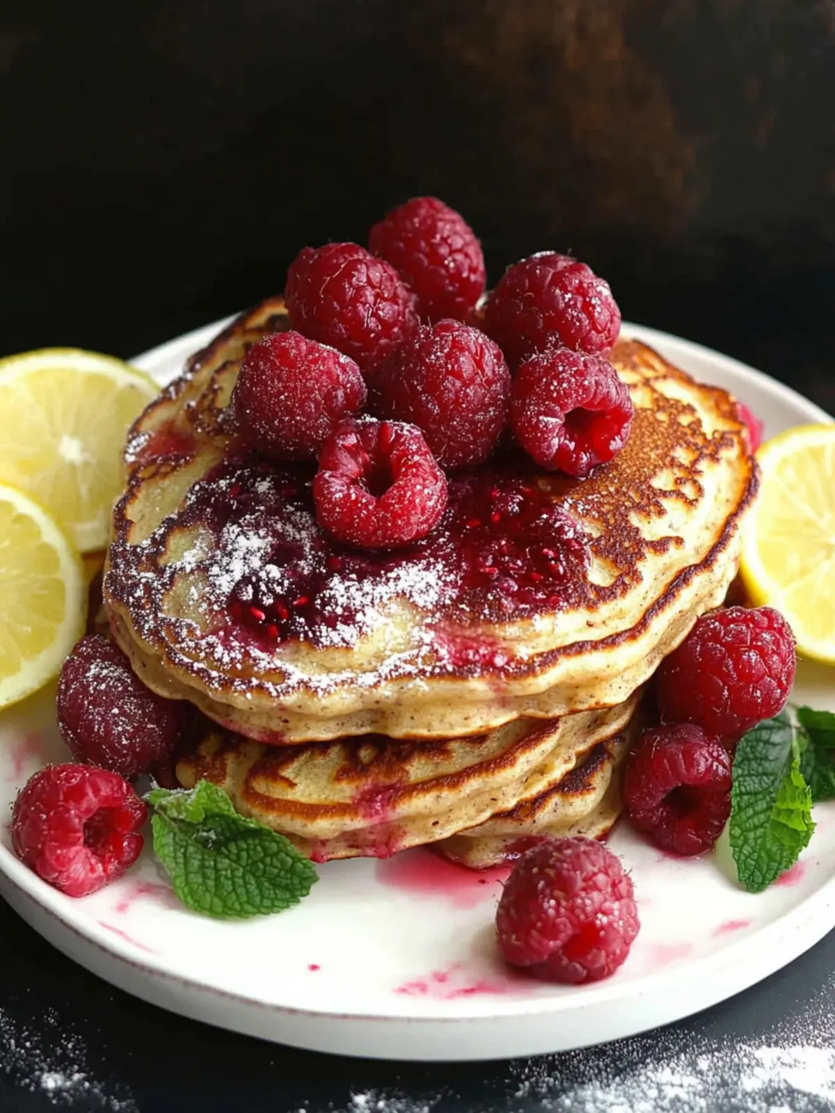 Healthy Whole Wheat Raspberry Pancakes That Delight Every Bite 2 Raspberry Pancakes (Whole Wheat)