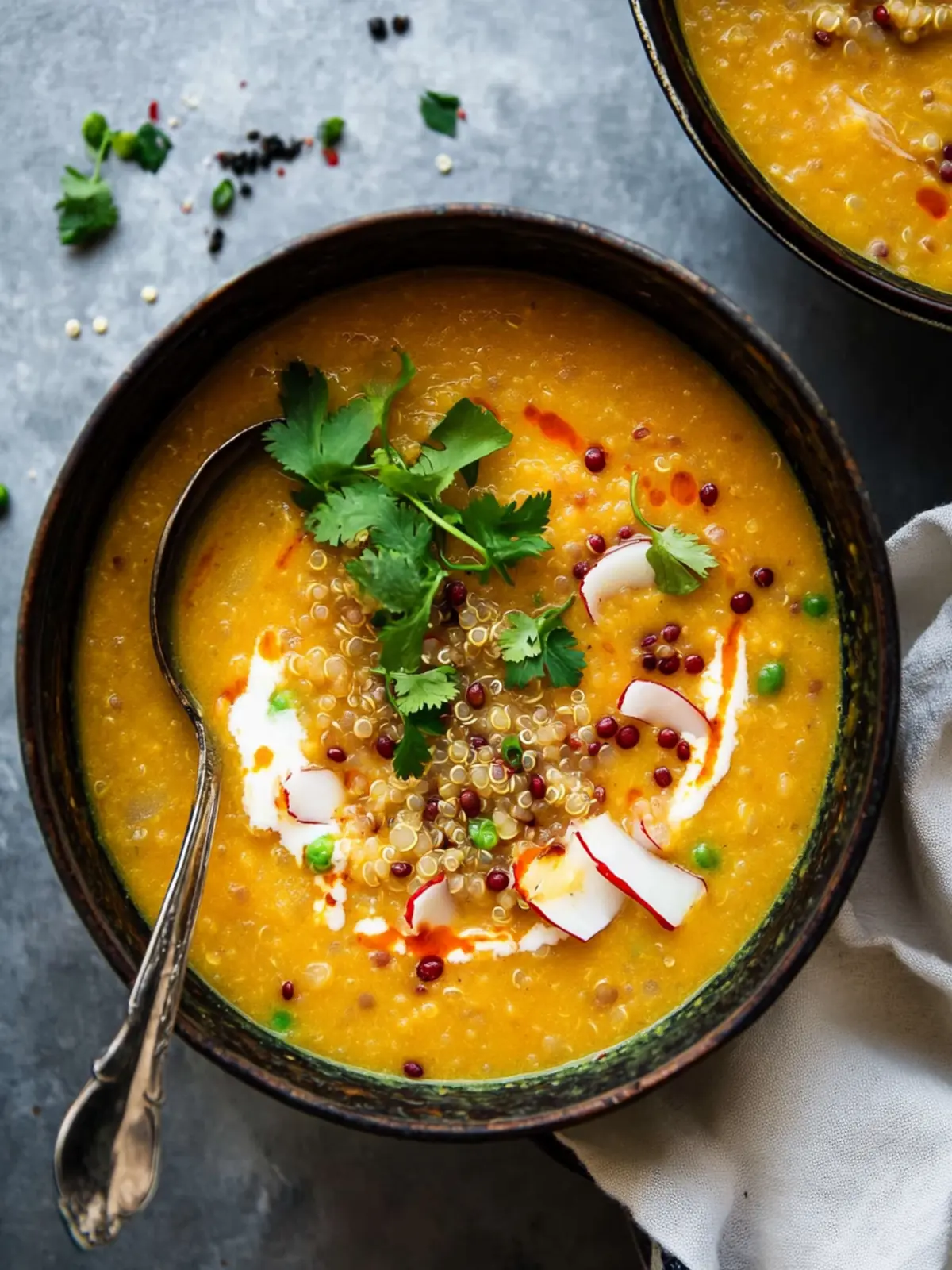 Creamy Coconut Red Lentil Soup with Quinoa for Cozy Nights 2 Coconut Red Lentil Soup with Quinoa